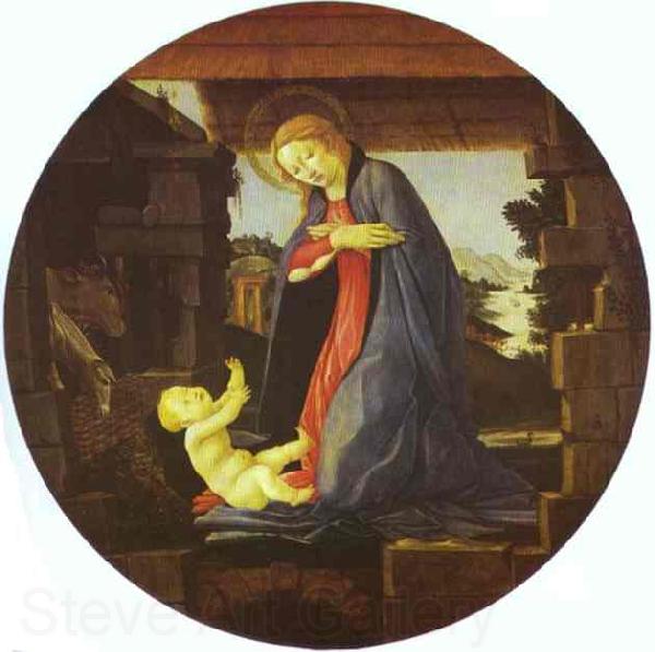 Sandro Botticelli The Virgin Adoring Child France oil painting art